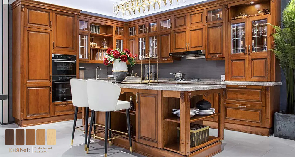 روک چوب طبیعی برای کابینت
